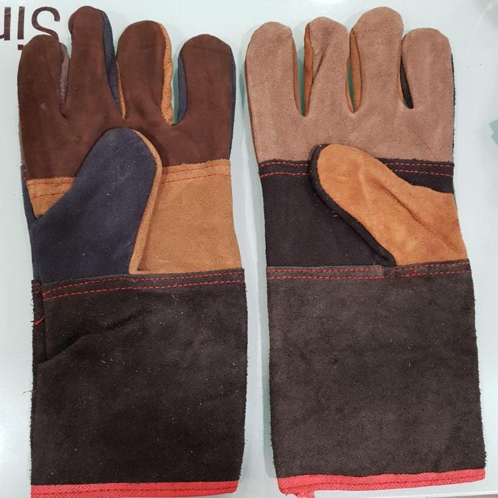 Multi Color  Leather Welding Gloves