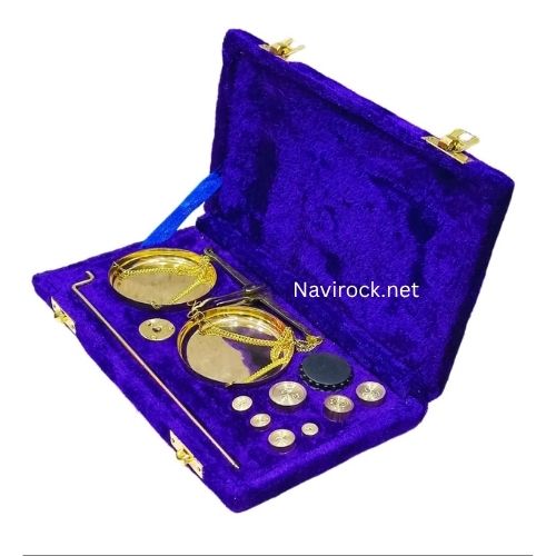 Traditional Goldsmith Weight Showpiece Brass Weighing Scale
