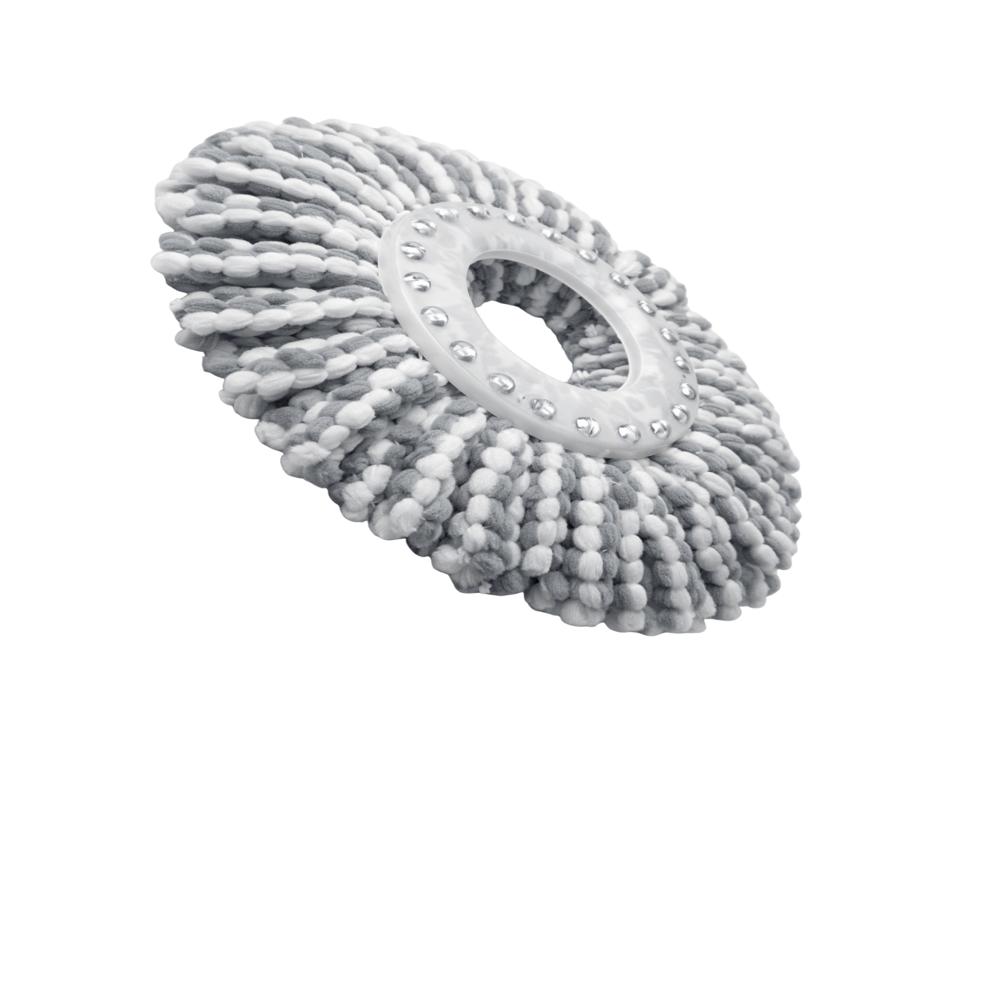 Klyntec Spin Mop Refill 100 GSM (Premium) White & Grey