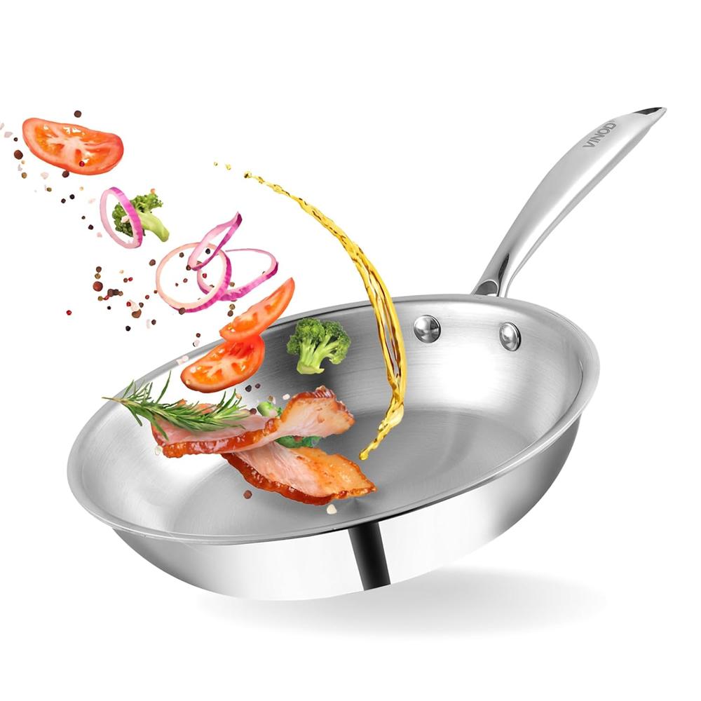 Platinum Triply Stainless Steel Frying Pan 2.7 L