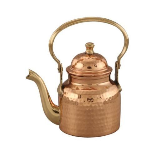 Copper Tea Kettles - Finish: Hammered Polished