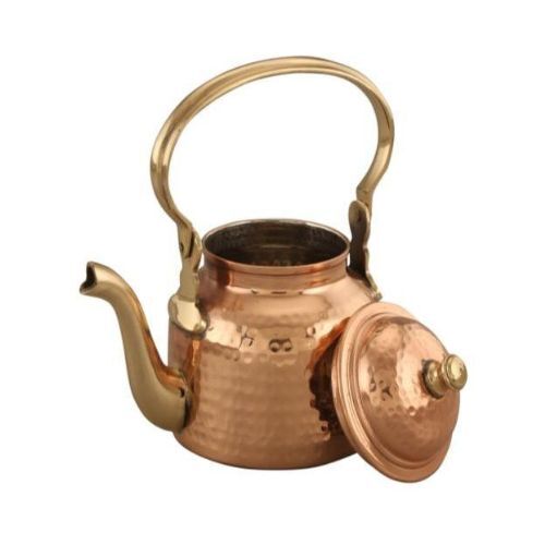 Copper Tea Kettles - Finish: Hammered Polished