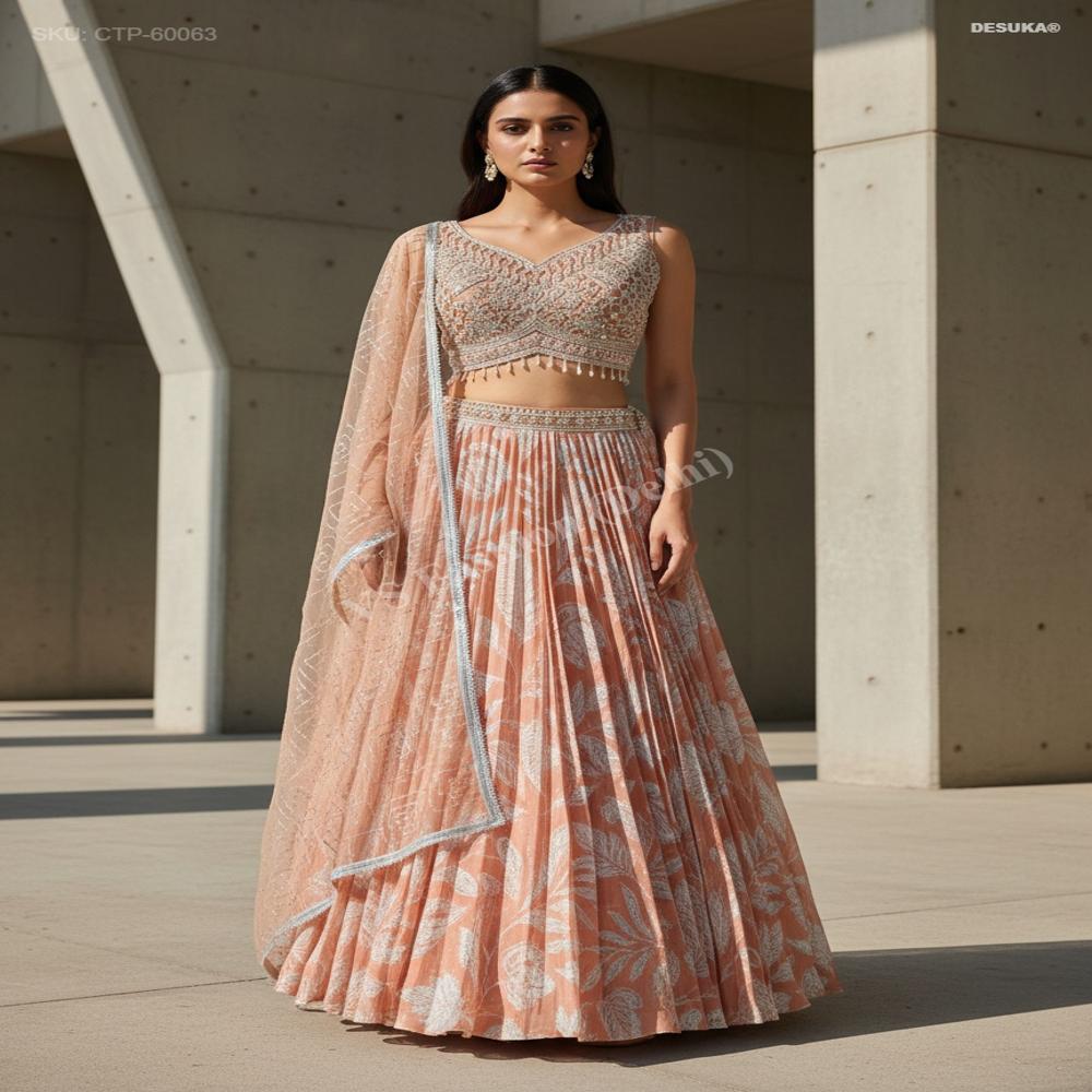 CTP-60063 Embellished Cut-Dana Choli