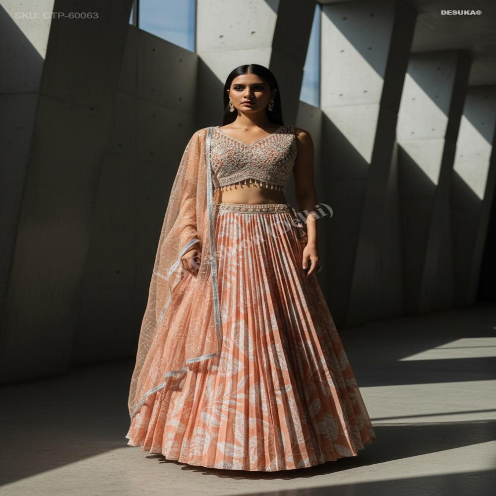 CTP-60063 Embellished Cut-Dana Choli