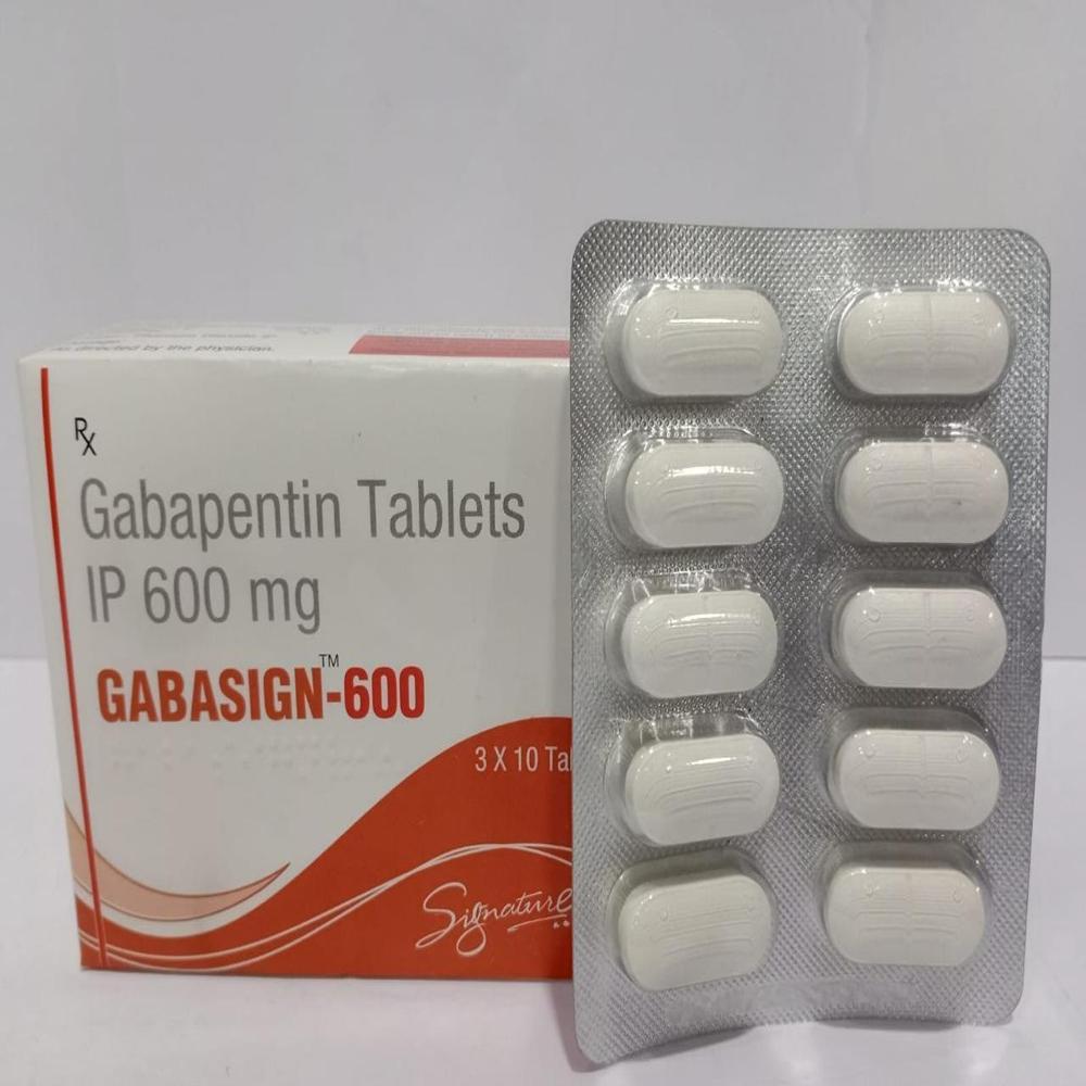 600mg Gabapentin Tablets Ip - 600 Mg Anticonvulsant Tablets | Suitable For Seizure Control & Post-shingles Pain Relief, 10 Tablets Per Box