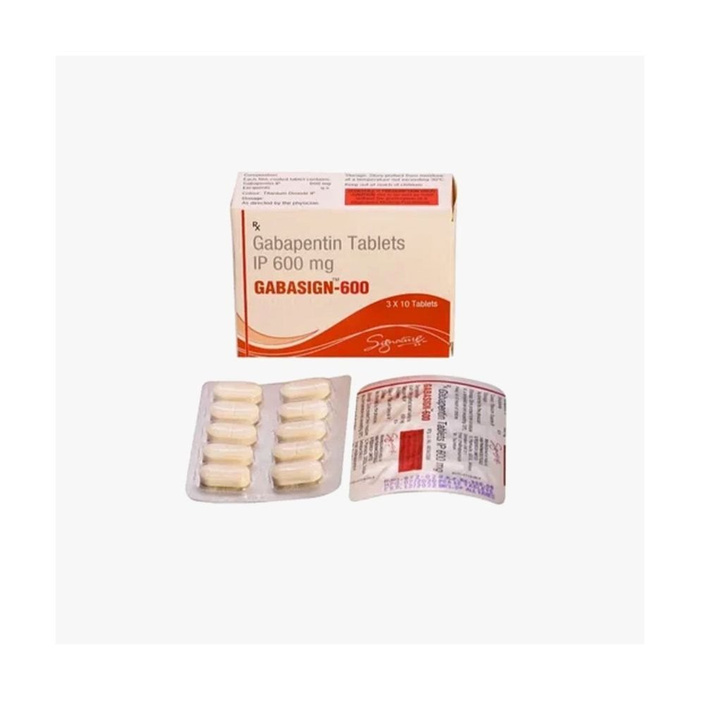 600mg Gabapentin Tablets Ip - 600 Mg Anticonvulsant Tablets | Suitable For Seizure Control & Post-shingles Pain Relief, 10 Tablets Per Box