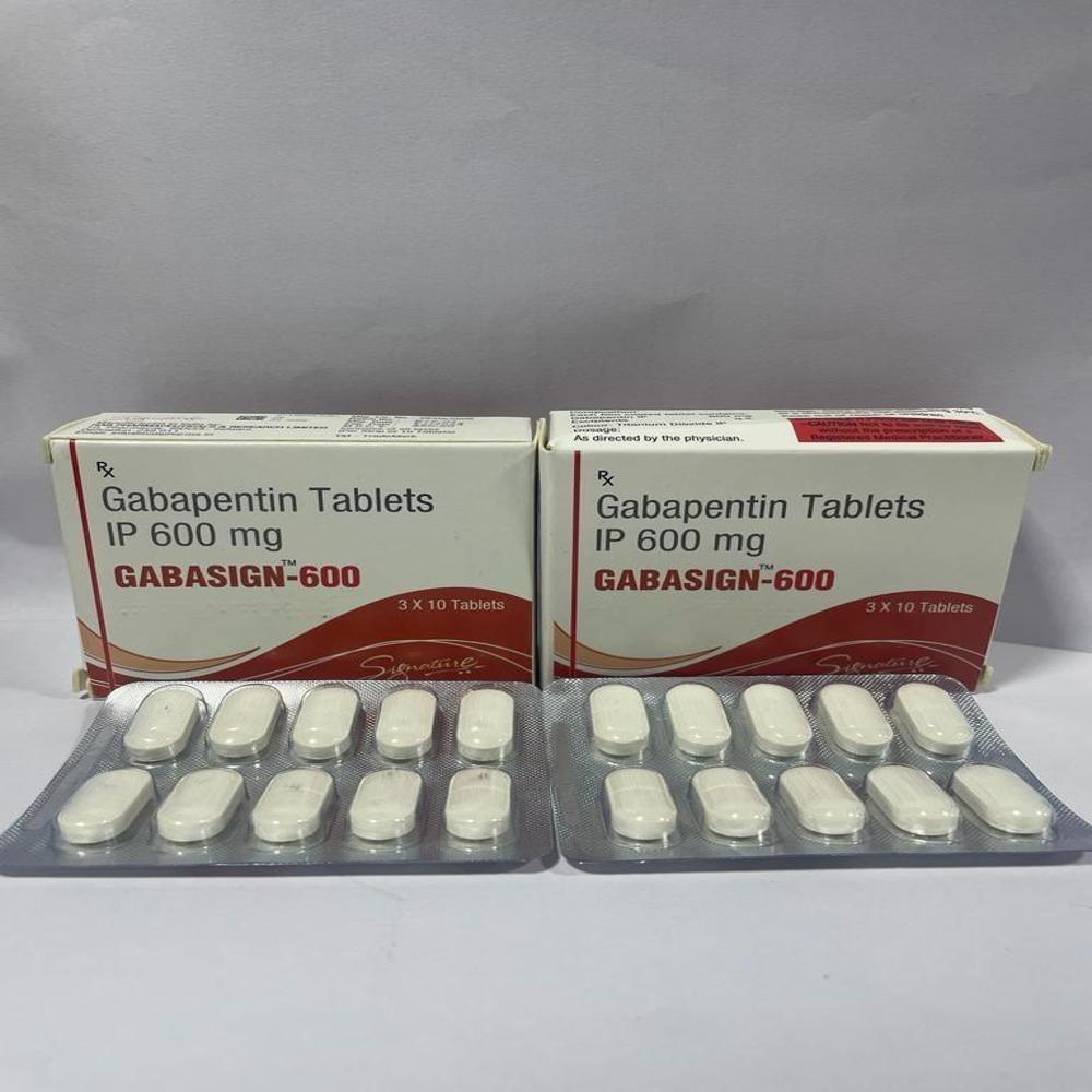 600mg Gabapentin Tablets Ip - 600 Mg Anticonvulsant Tablets | Suitable For Seizure Control & Post-shingles Pain Relief, 10 Tablets Per Box