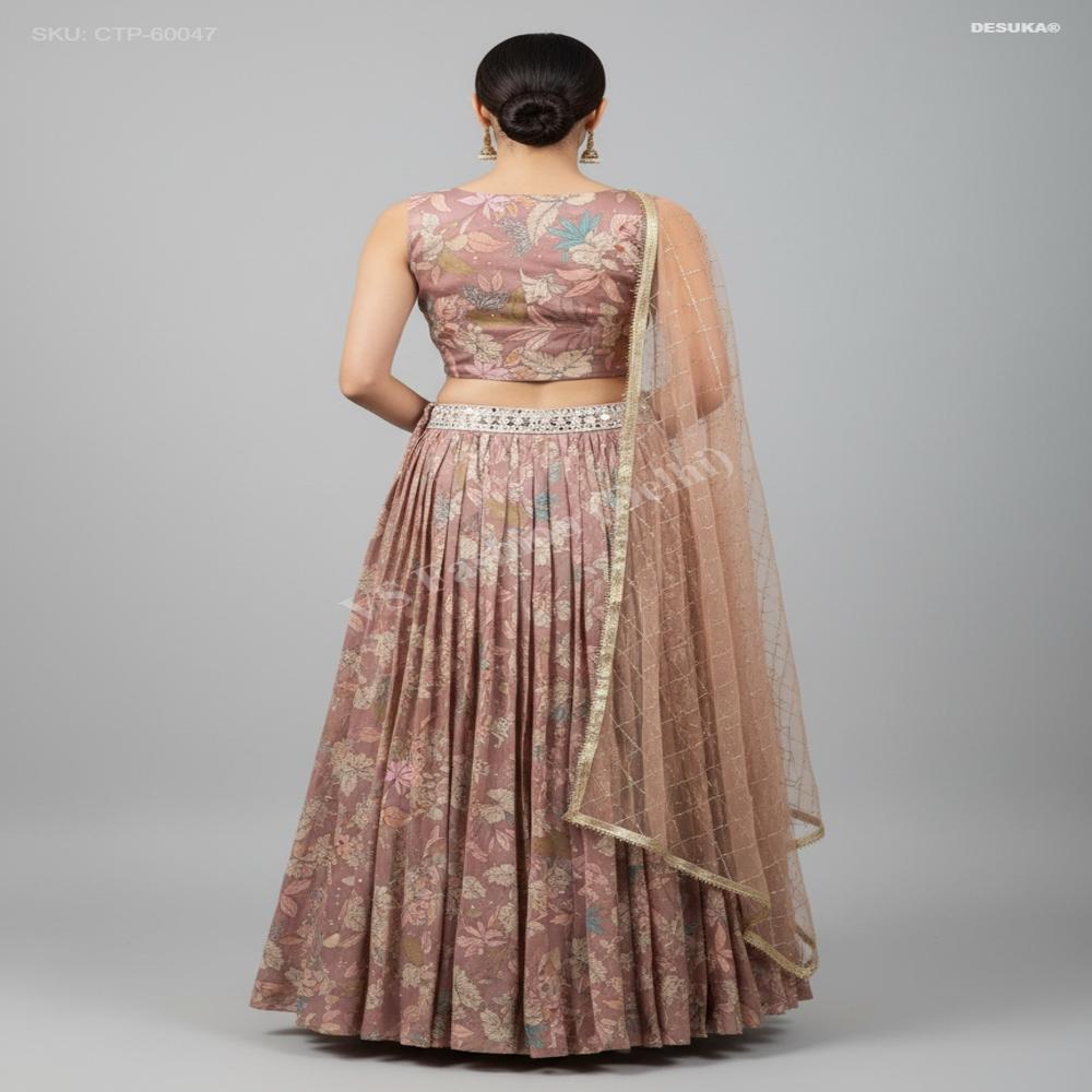 CTP-60047 Vintage Floral Lehenga Set