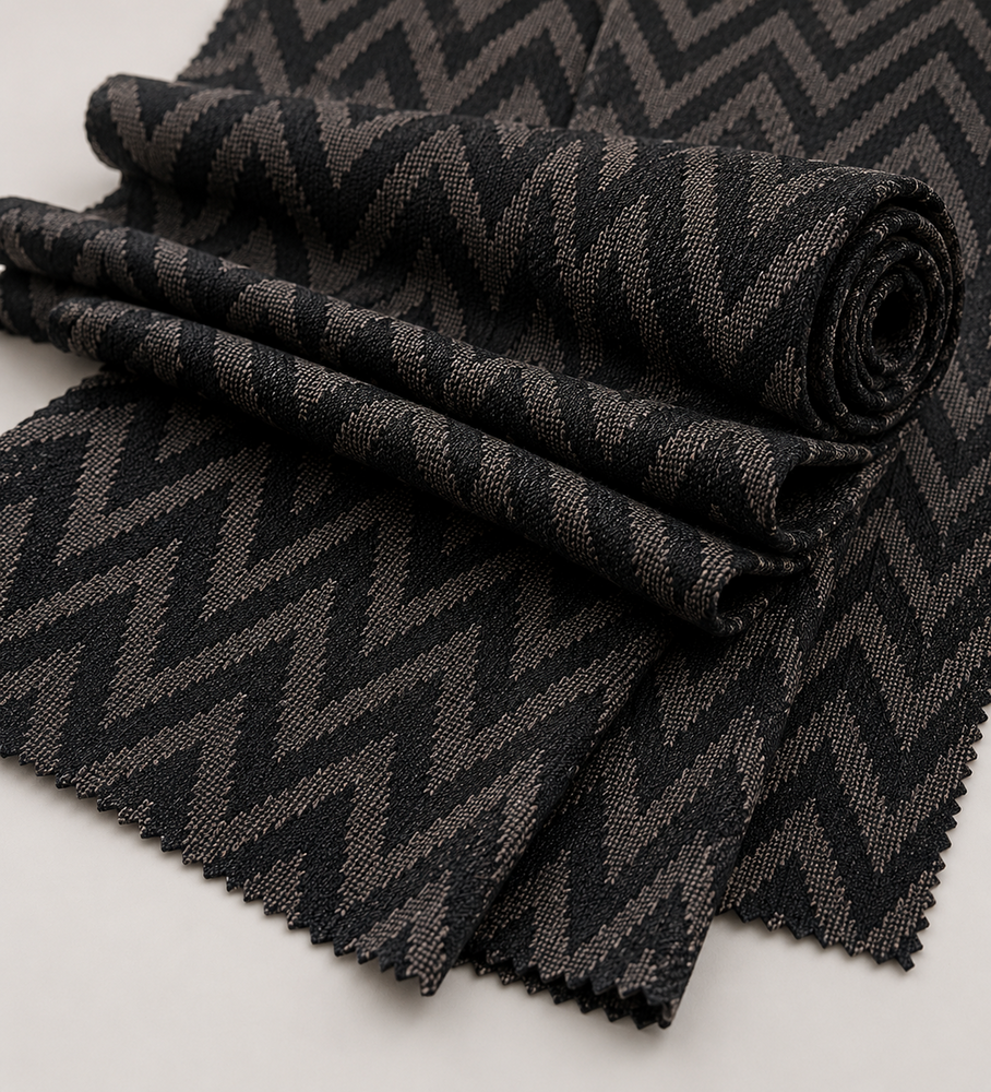 Brown Imported Jacquard Fabrics