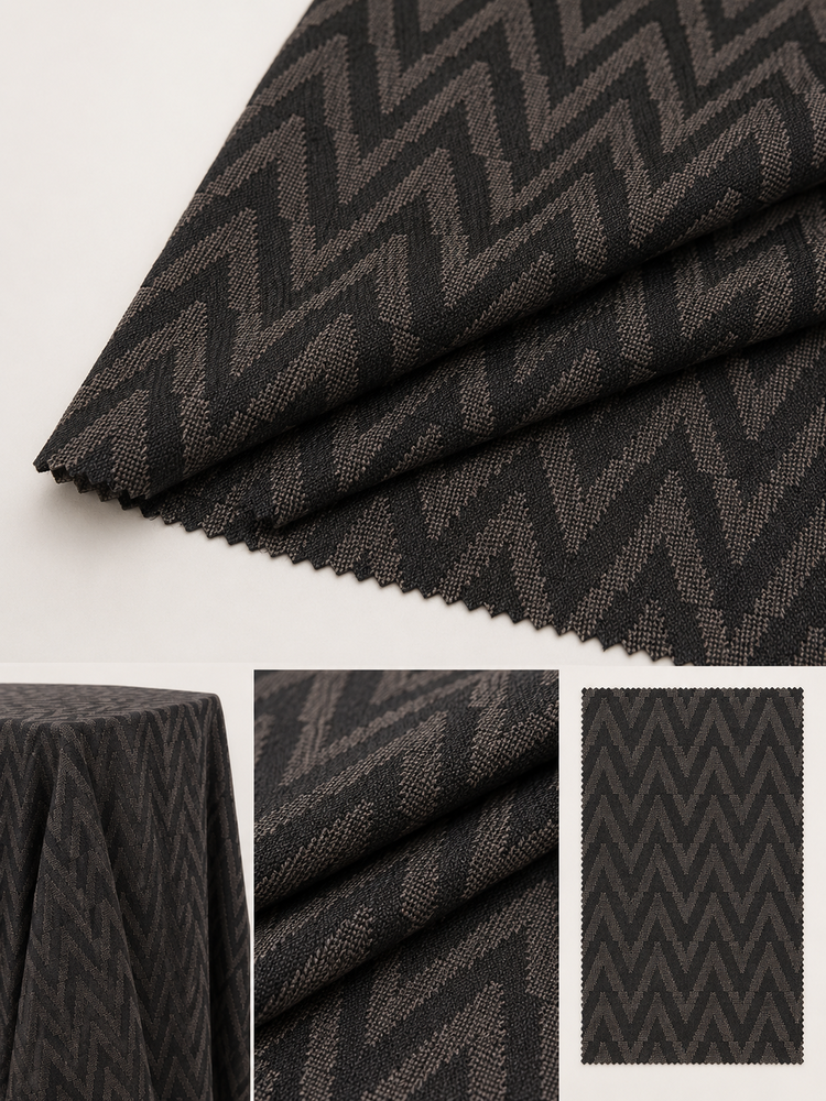 Brown Imported Jacquard Fabrics