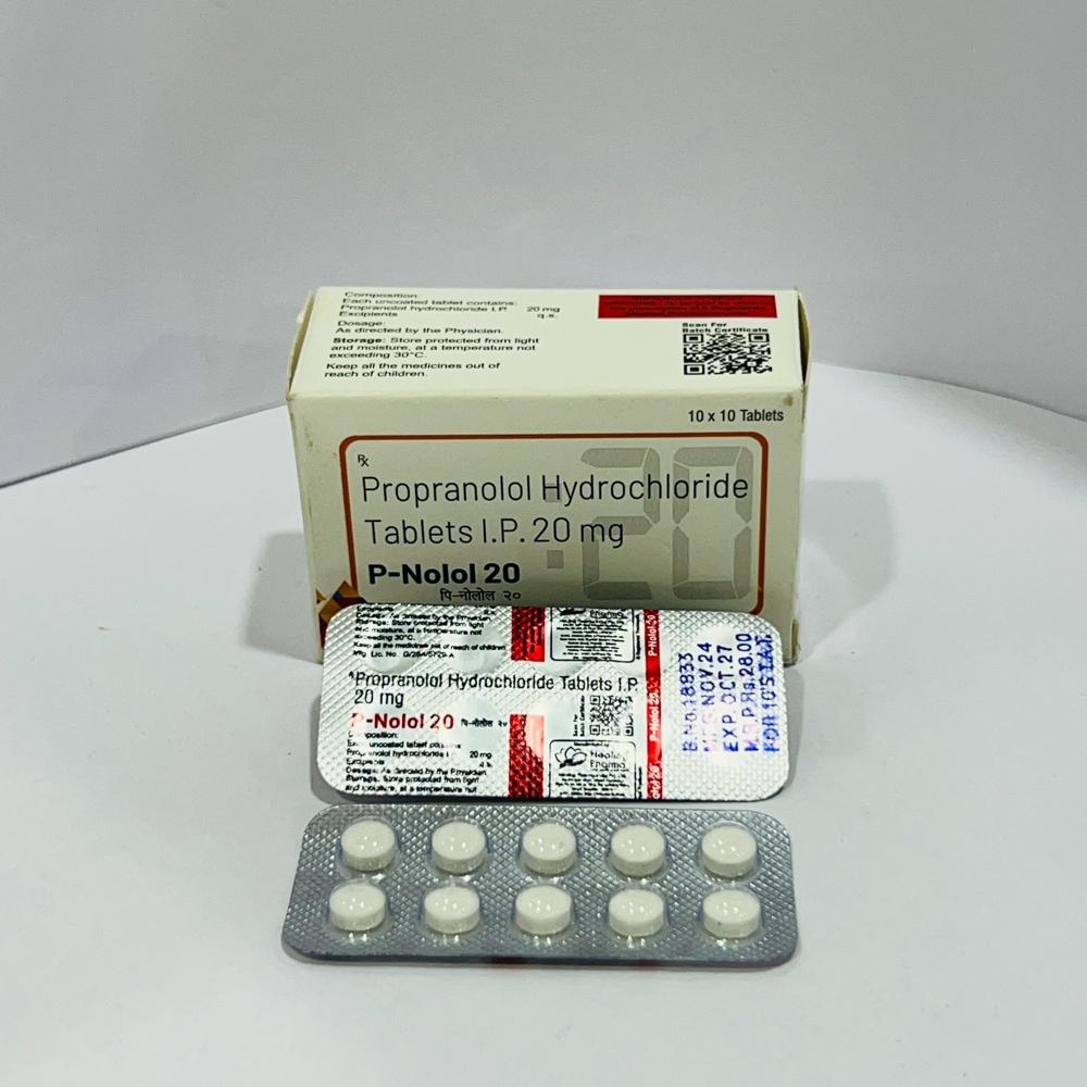 20mg Propranolol Tablets Ip - Drug Type: General Medicines