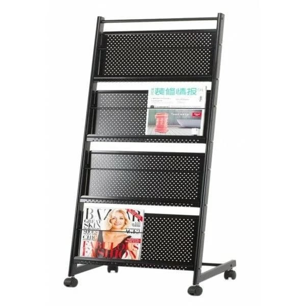 Black Magaizne Stand - Feature: Office