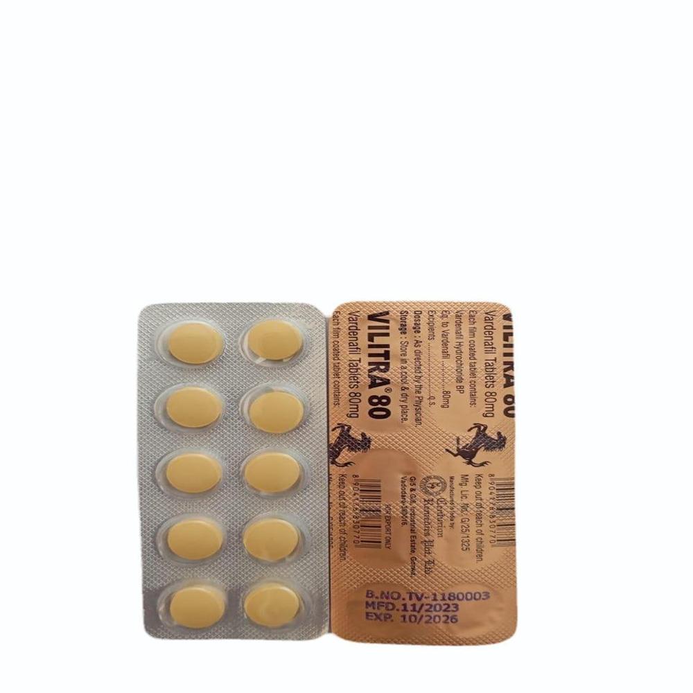 VILITRA 80MG फार्मास्युटिकल टैबलेट