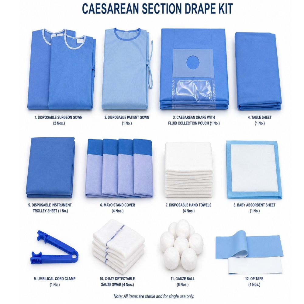 caesarean section drape kit