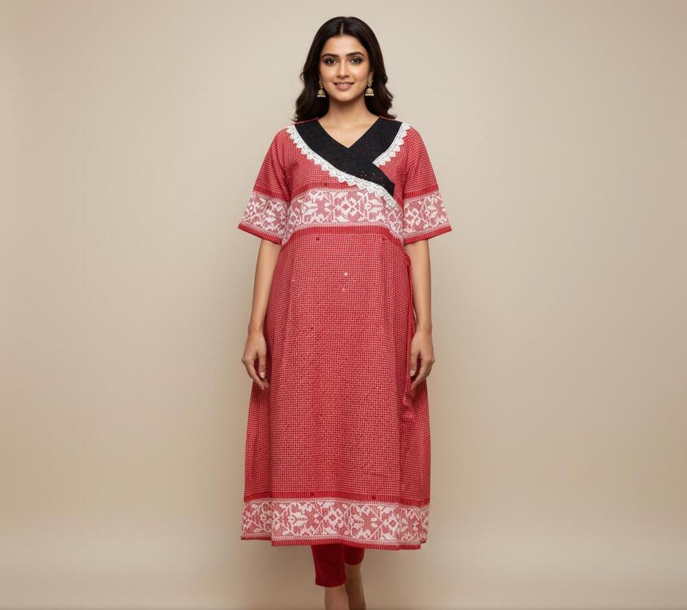 Begumpuri Hakoba Cotton Kurti