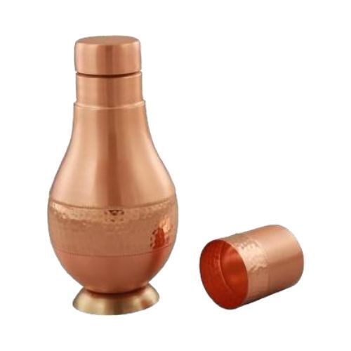 Copper Modern Surahi Server - Diameter: Base Approx. 10-12 Cm