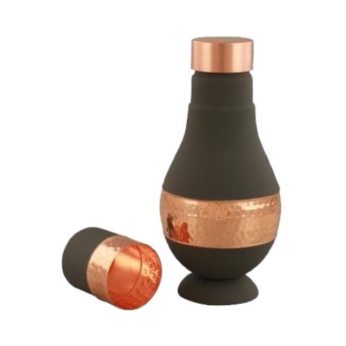 Copper Modern Surahi Server - Diameter: Base Approx. 10-12 Cm
