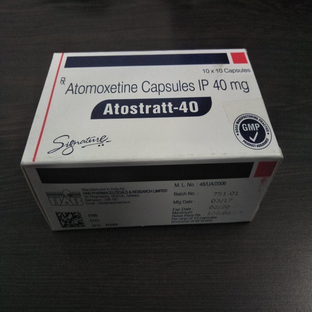 40mg Attomoxetine Capsules IP