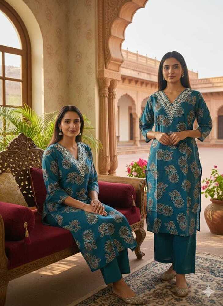 Vetican Silk Neck Kurtis