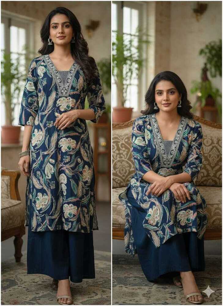 Vetican Silk Neck Kurtis