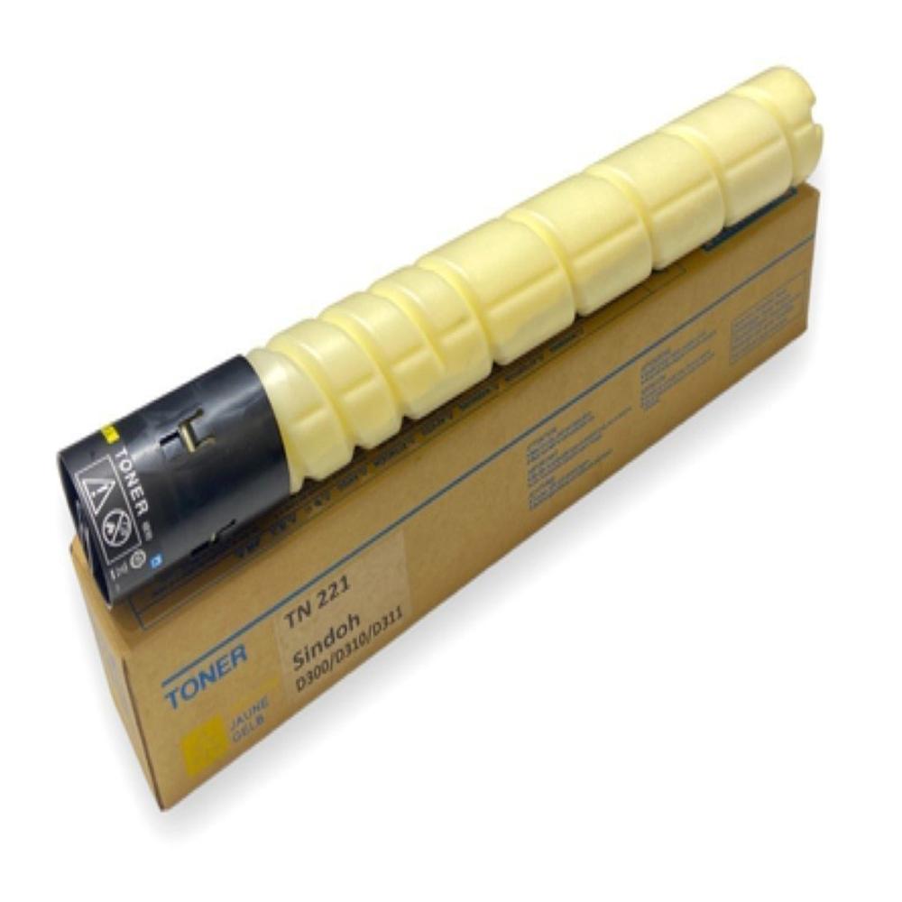Sindoh TN 221 Toner Cartridge Yellow For Use D300,0310,CM Series