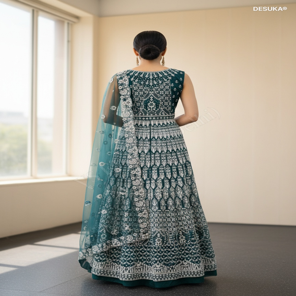 IWFC-50002 Net Indo-Western Suit