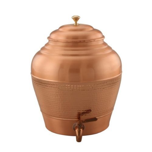 Copper Kulfi Matka - Diameter: Approx. 25 Cm
