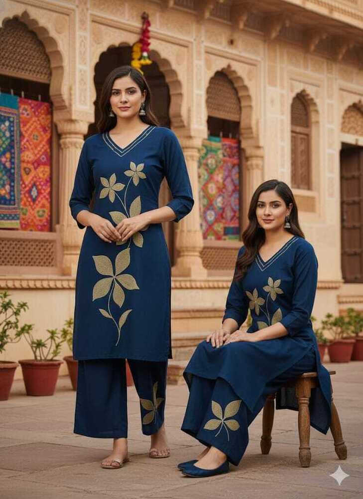 Vetican Silk V - Neck Applic - Gender: Female
