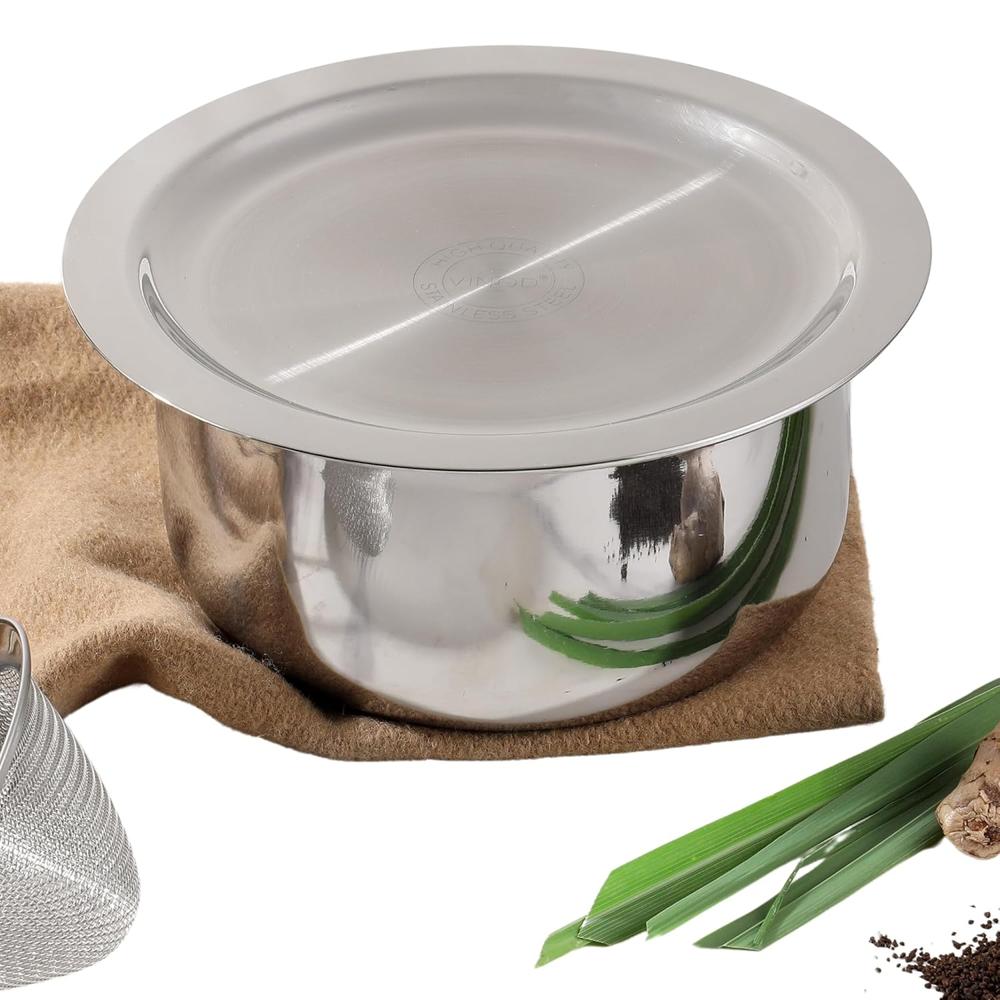 Stainless Steel Tope with Stainless Steel Lid 10.5 litres