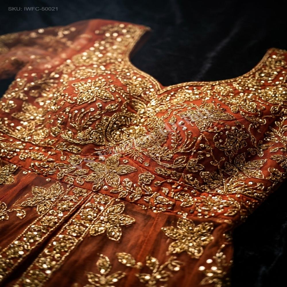 IWFC-50021 Royal Net Anarkali Lehenga