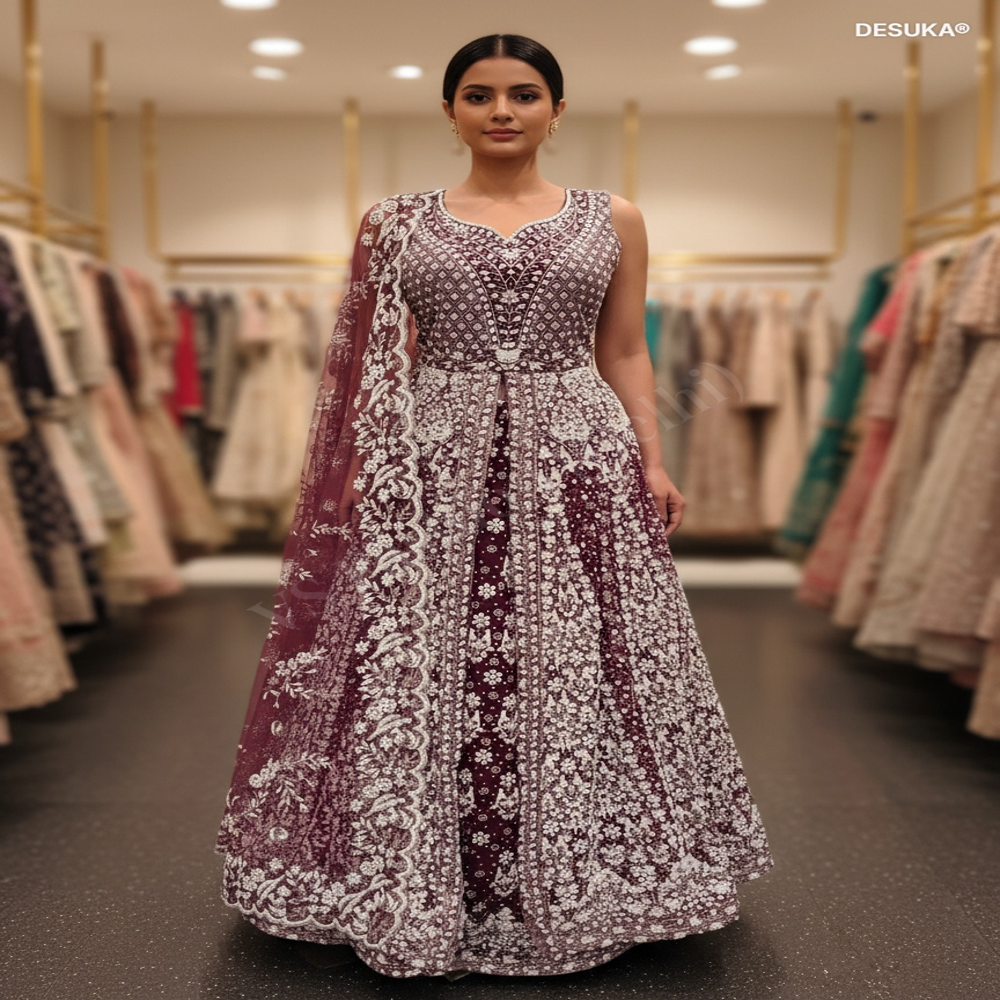 IWFC-50001 Floral Embroidery Suit