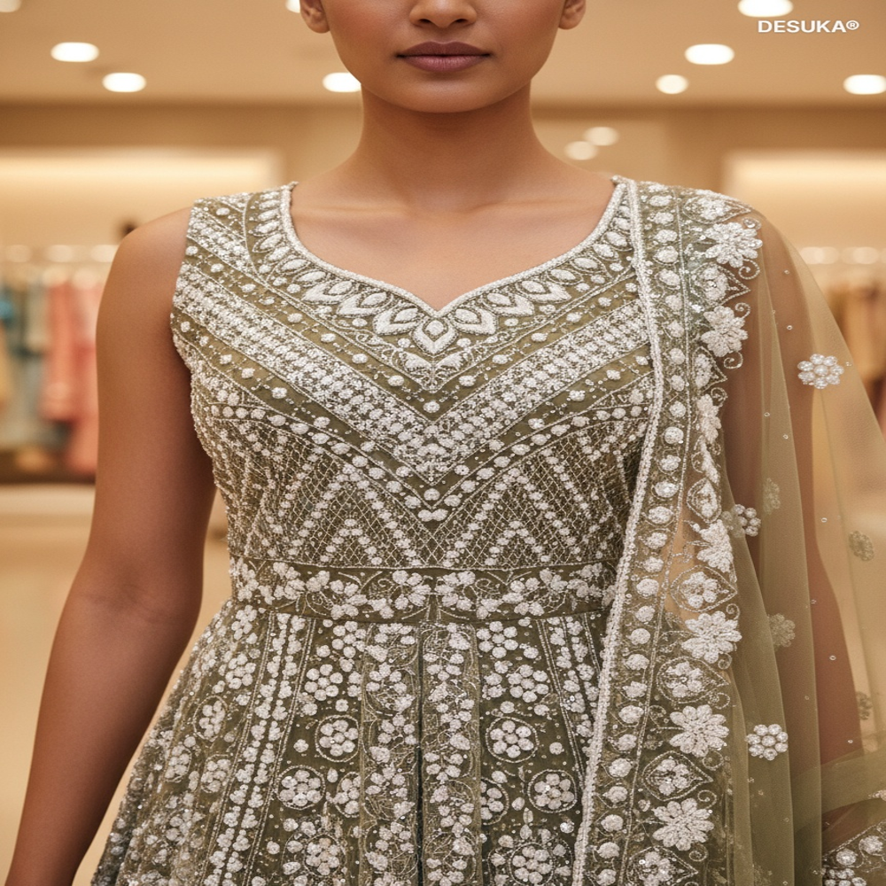 IWFC-50005 Front cut  indo western dress