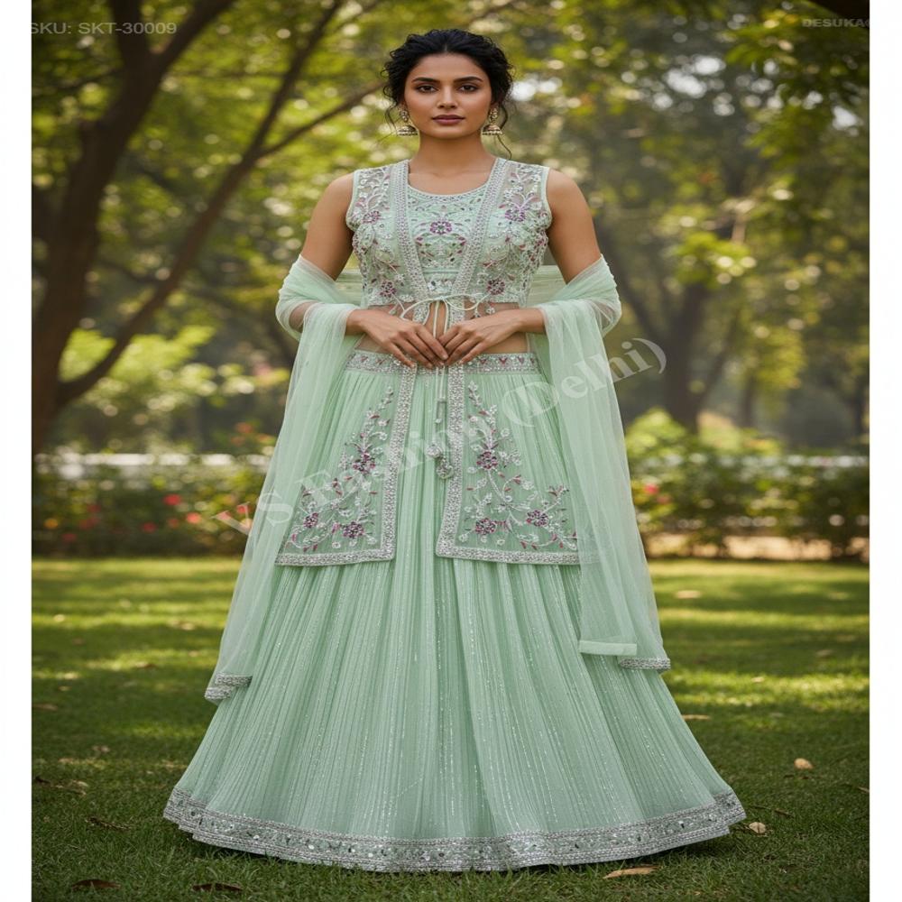 SKT-30009 Georgette Skirt Set
