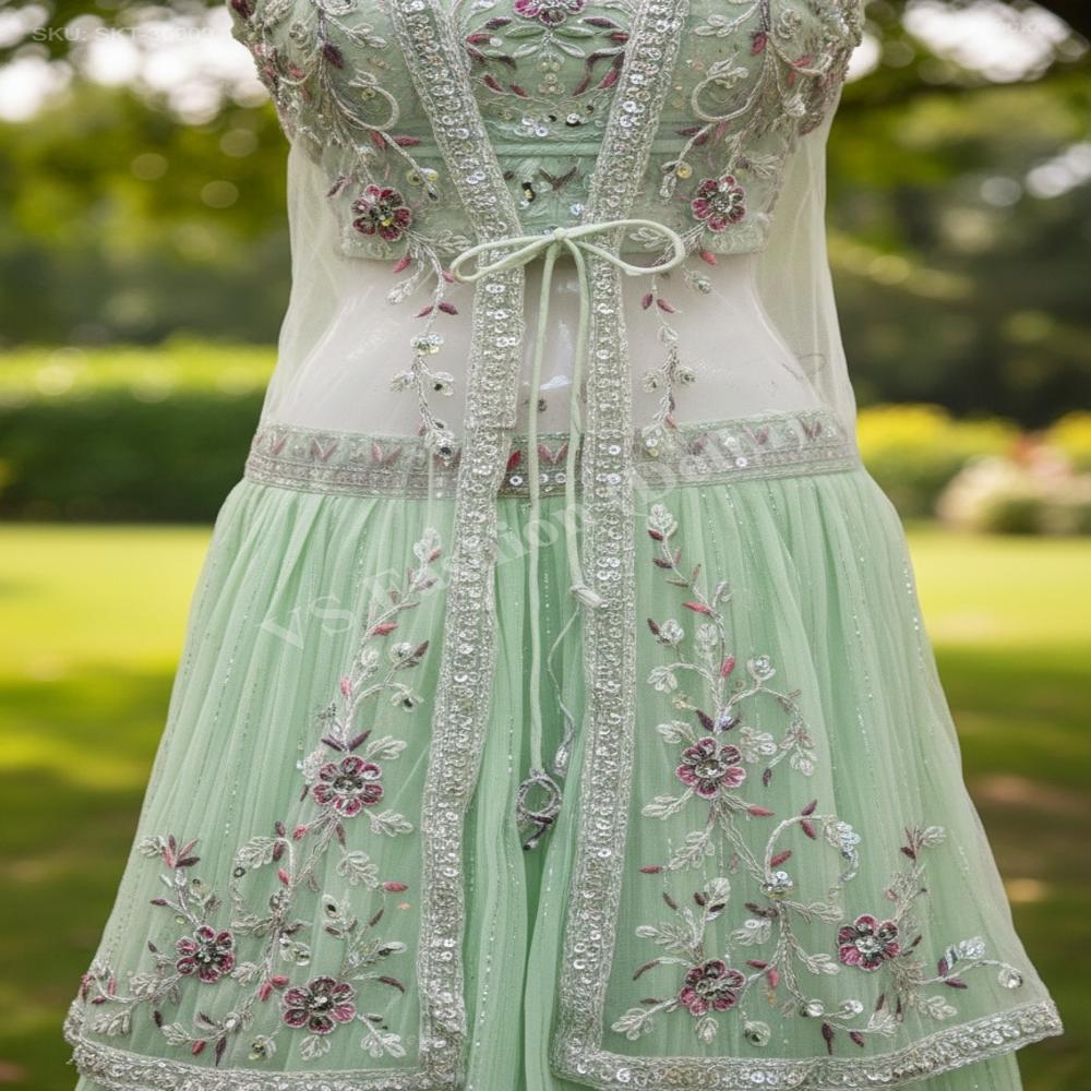SKT-30009 Georgette Skirt Set