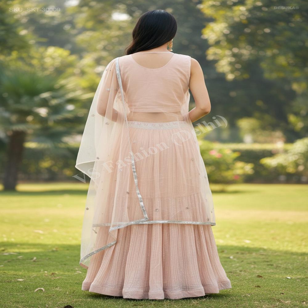 SKT-30009 Georgette Skirt Set