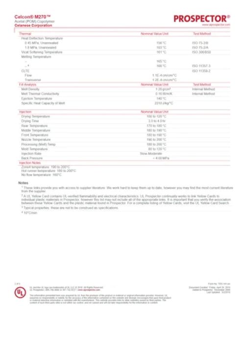 POM CELCON M-270 GRANULES