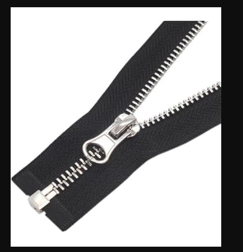 Metal Zip - Color: Black