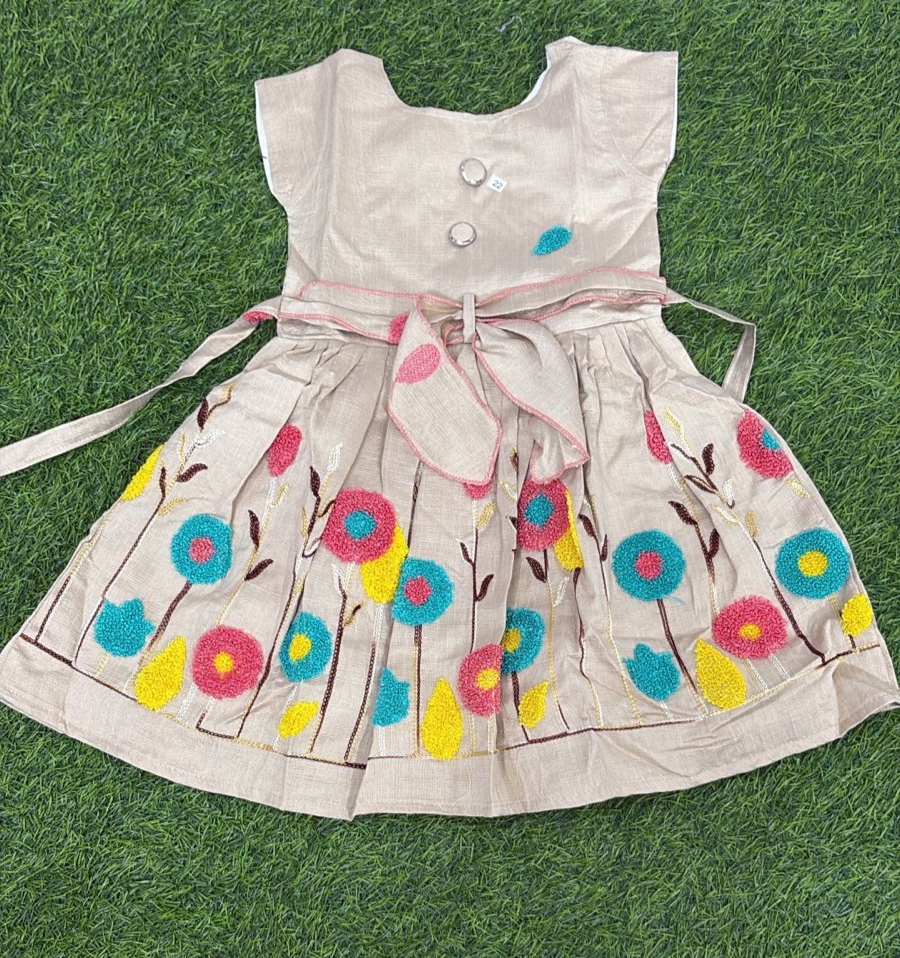 Kids Cotton Frock - Size: Small