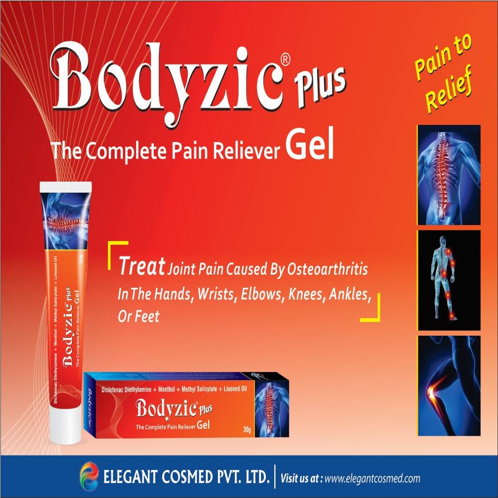 Bodyzic Plus Gel Pain Relief Gel Derma Company Franchise