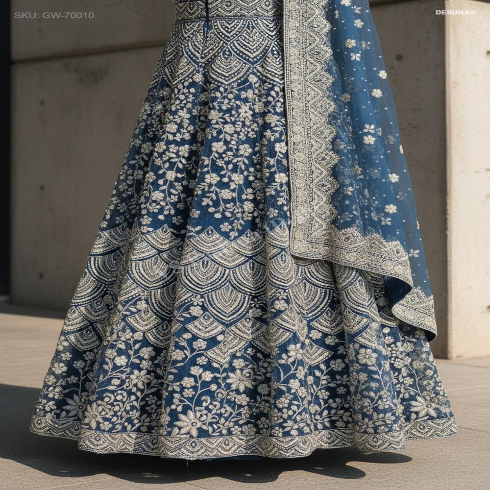 GW-70010 Anarkali Gown With Duppatta