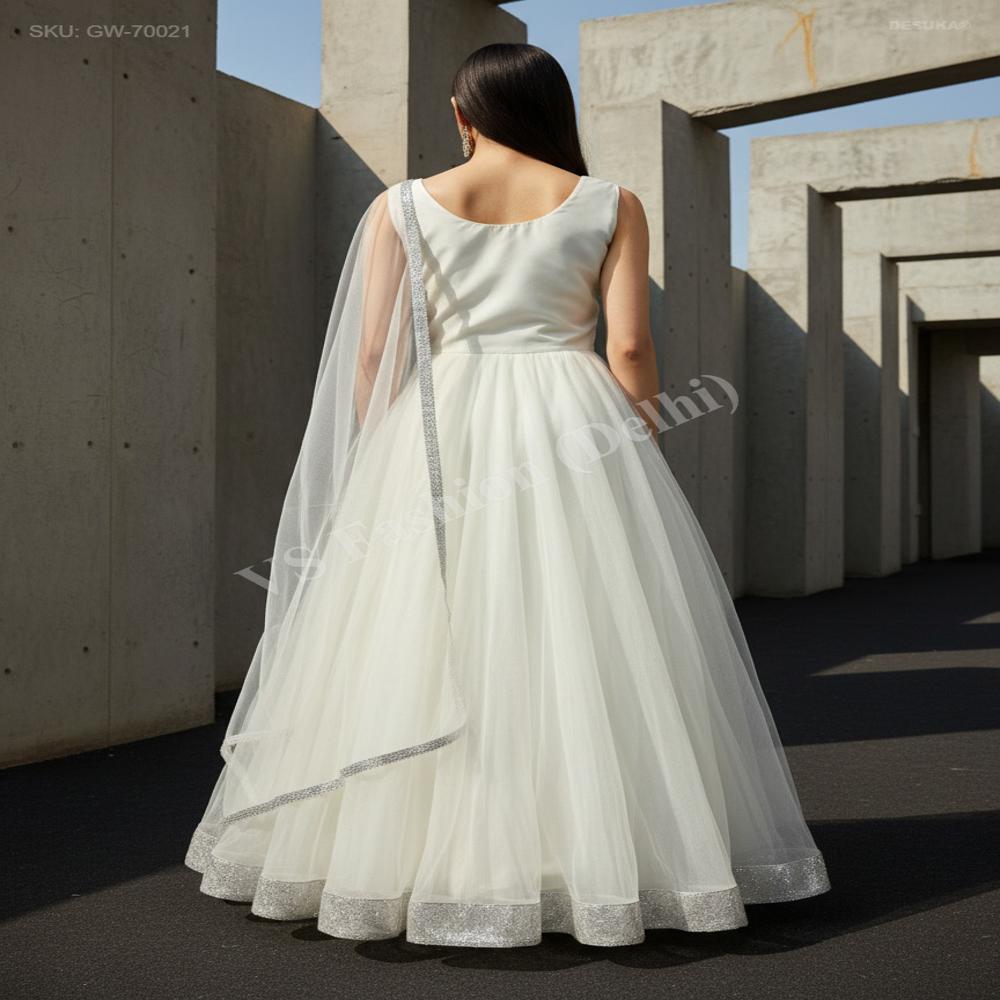 GW-70021 Cut-Dana Net Gown