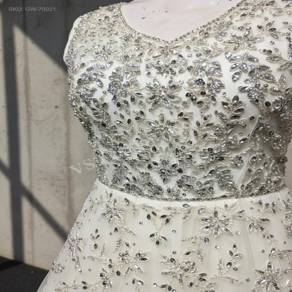 GW-70021 Cut-Dana Net Gown