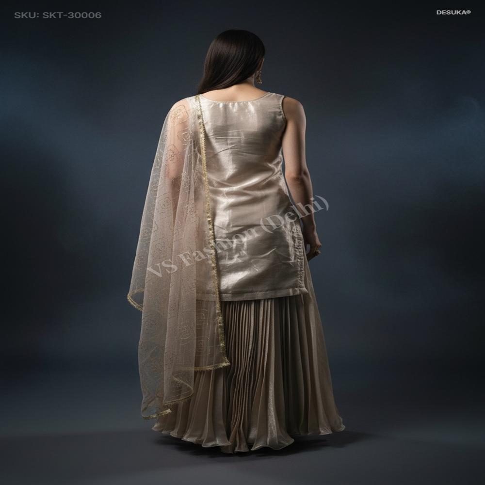 SKT-30007 Jimmy Choo Silk Skirt