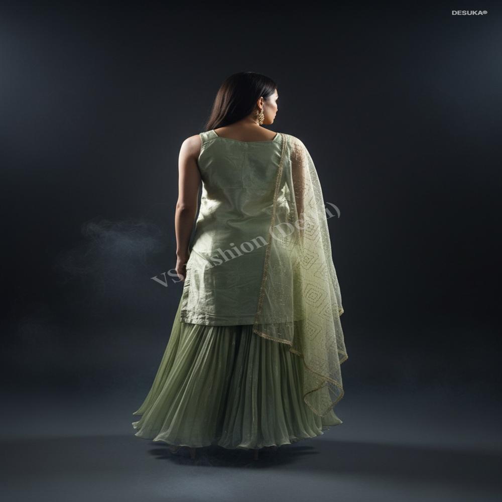 SKT-30007 Jimmy Choo Silk Skirt