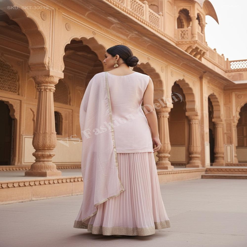 SKT-30019 Chinon silk Front Slit