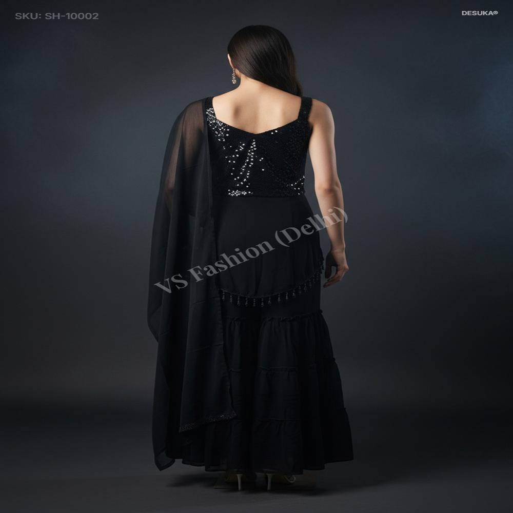 SH-10002 Georgette Sharara Sequin