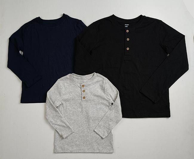 B16674 | Sinsay Boys Henley and Round Neck Tees