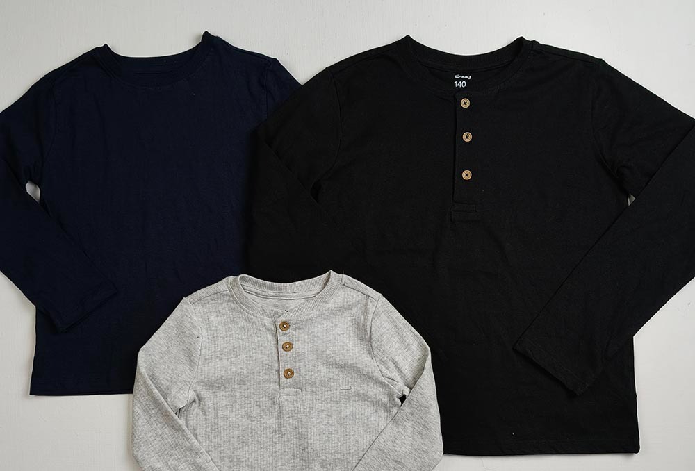 B16674 | Sinsay Boys Henley and Round Neck Tees