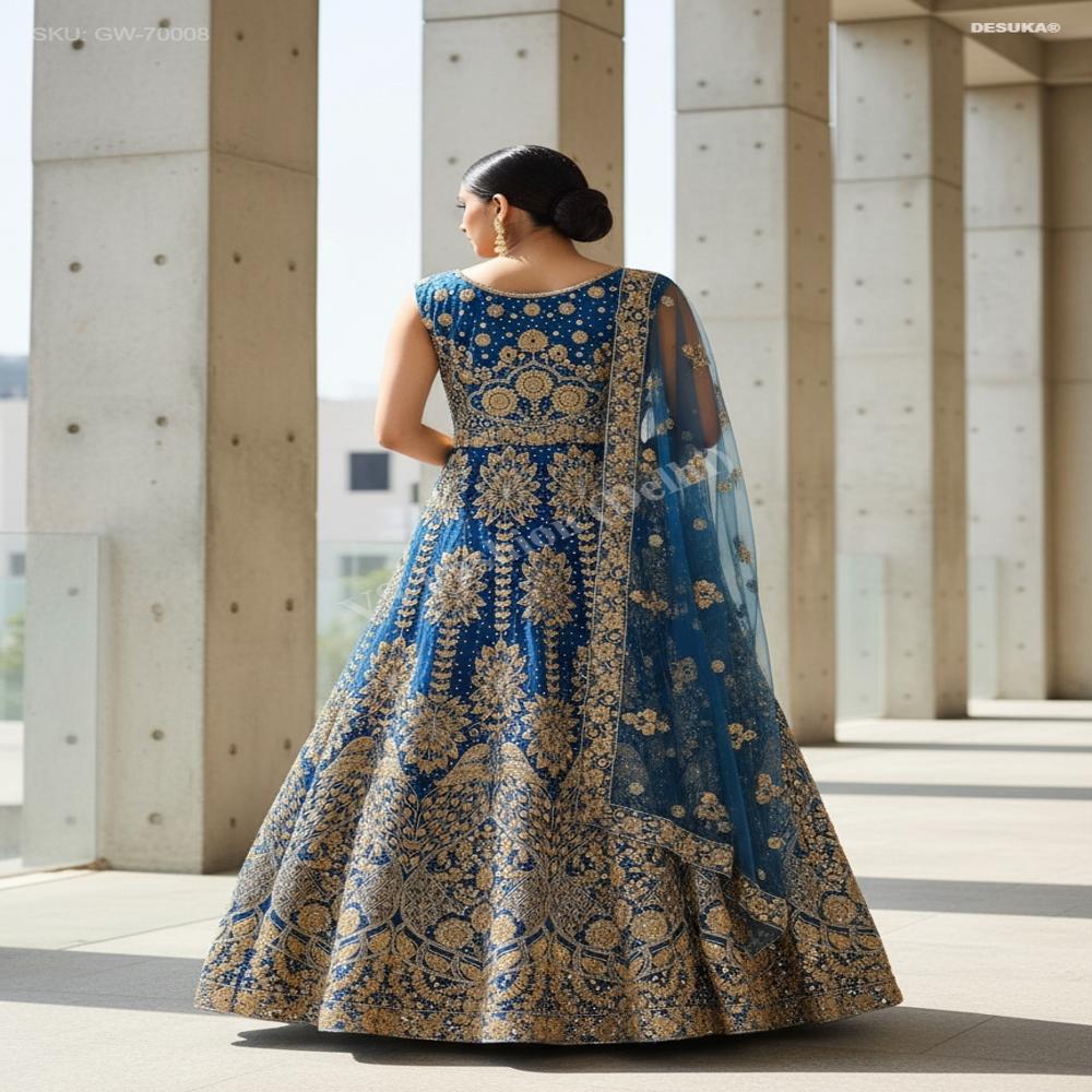GW-70008 Zari Embroidered Anarkali Gown
