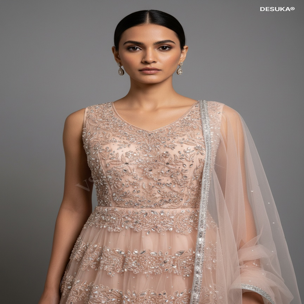 Gw-70002 Designer Embellished Gown